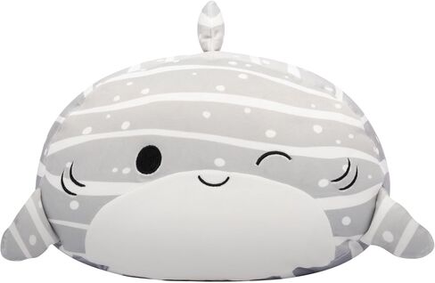 Squishmallows Original 12-Inch Sachie Grey Striped Shark Stackables - Official Jazwares Plush in Saudi Arabia