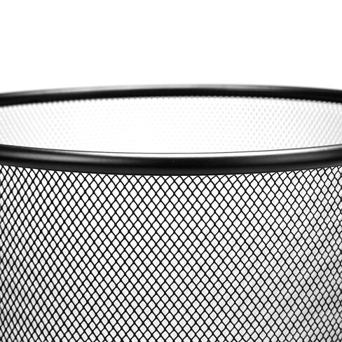 Mind Reader Mesh Trash Can ، مجموعة من 3 ، سلة ورقية نفايات ، جولة ، مكتب ، شبكة معدنية ، 11.5 "L x 11.5" W × 13.75 "H ، Black in Saudi Arabia
