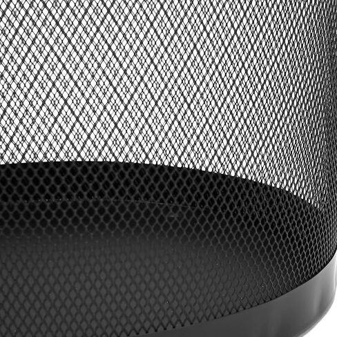 Mind Reader Mesh Trash Can ، مجموعة من 3 ، سلة ورقية نفايات ، جولة ، مكتب ، شبكة معدنية ، 11.5 "L x 11.5" W × 13.75 "H ، Black in Saudi Arabia