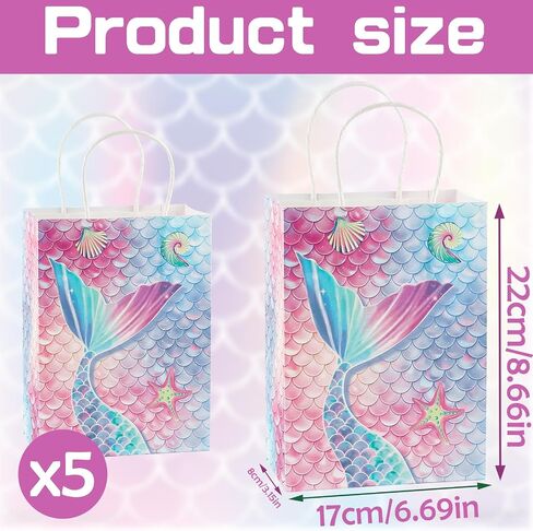 2 Pack Premium Blue 6 "صغير أكياس هدايا عيد ميلاد سعيد مع ورق الأنسجة وبطاقات المعايدة حقائب حاضرة مثالية للرجال يا أطفال احتفالات حفلة عيد ميلاد الذكرى السنوية in Kuwait