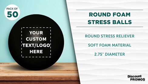 Custom Stress Balls for Adults Set of 50, Personalized Bulk Pack - Relief, Perfect for Your Desk, Office or Home - Blue in Saudi Arabia