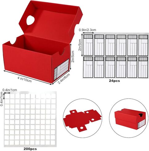 24pcs Red Mini Sneaker Gift Boxes, Sports Theme Small Gifts Box with Editable Label Sports Small Gift Case Sport Party Favor Box for Snacks Candies Cookies in Saudi Arabia