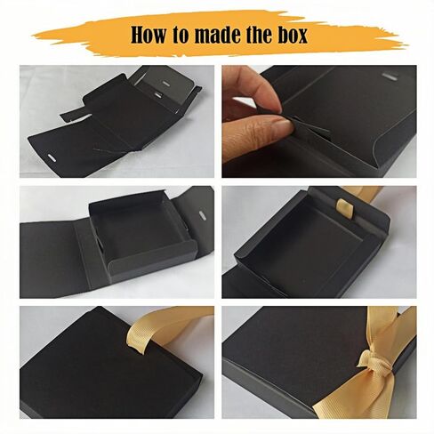 Sulalin 20 Pack Paper Gift Box bluk مع شريط التغليف الهدايا القابل للطي القابل للطي لتقديم هدايا اقتراح وصيفه الشرف. in Kuwait