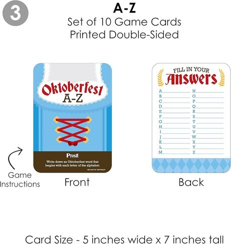 Big Dot of Happiness Oktoberfest - 4 German Beer Festival Games - 10 Cards Each - Gamerific Bundle in Saudi Arabia