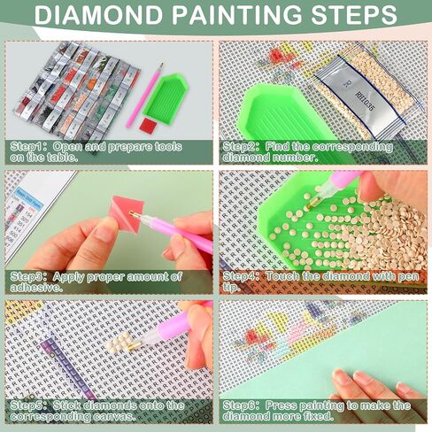 chunful 6 pcs kits pink bow diamond kits ، diy painting for البالغين الماس الحرف اليدوية الجمالية ديكور لطيف coquette القوس صور 5D الحرف الجدار للمنزل ، 10 × 11.8 '' in Saudi Arabia
