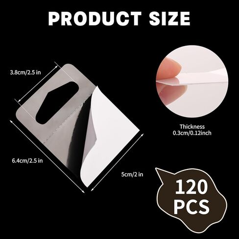 108 Pcs Picture Hangers, Picture Hangers Without Nails with Adhesive Backing for Poster, Sawtooth for Bathroom, Kitchen, Courtyard in Kuwait