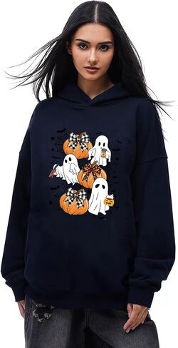 12 Sheets Halloween Ghost Iron on Transfers Pumpkin Bow Iron on Patches Fall Floral Heat Transfer Vinyl Designs Cute Iron on Decal for Hat Women&Men T-Shirt Pillow Canvas Bag DIY Decor in Kuwait