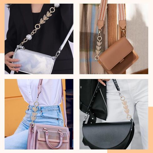 Classicseali 2pcs Purse Chain Extender,Metal Butterfly Purse Strap Extender,Strong and Durable, Butterfly Bag Strap Extenders, for Handbags, Shoulder Bags, Luggage, Basket Decoration, Gold in Saudi Arabia