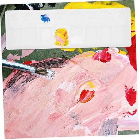 Artibetter Long Paint Palette Matercolor Mixer Tresh for Frans Mixing وموثوق بالموثوق للمشاريع الفنية وصياغة in Kuwait