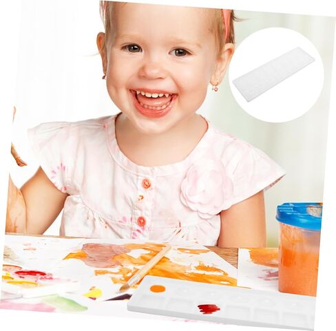 Artibetter Long Paint Palette Matercolor Mixer Tresh for Frans Mixing وموثوق بالموثوق للمشاريع الفنية وصياغة in Kuwait