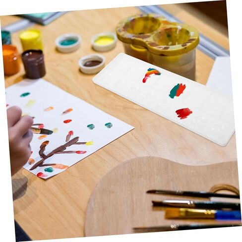 Artibetter Long Paint Palette Matercolor Mixer Tresh for Frans Mixing وموثوق بالموثوق للمشاريع الفنية وصياغة in Kuwait