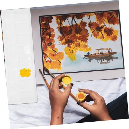 Artibetter Long Paint Palette Matercolor Mixer Tresh for Frans Mixing وموثوق بالموثوق للمشاريع الفنية وصياغة in Kuwait