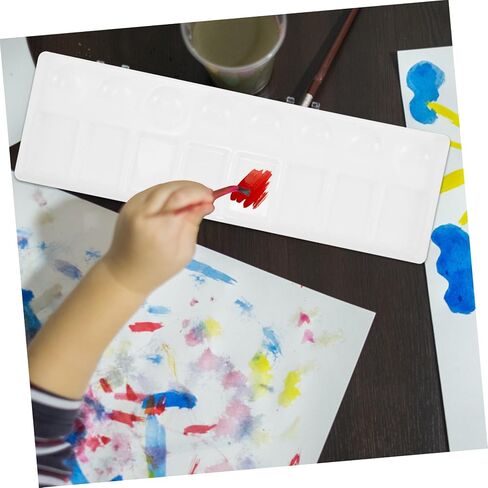 Artibetter Long Paint Palette Matercolor Mixer Tresh for Frans Mixing وموثوق بالموثوق للمشاريع الفنية وصياغة in Kuwait