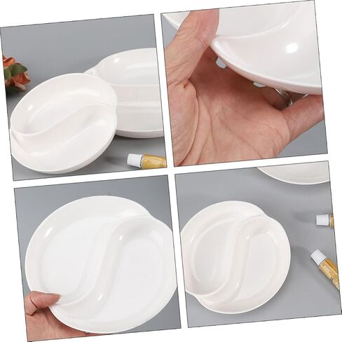 homoyoo 4pcs tai ji mixing tresing مجموعة للألوان المائية والرسم الأكريليكي صواني الصباغ غير المصقفة للفنانين والحرف اليدوية DIY in Saudi Arabia