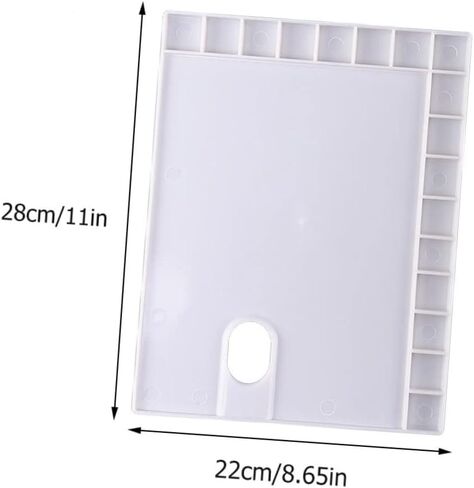 3Pcs Plastic Watercolor Pigment Trays 17 Grids for Mixing Paints for Artists and Hobbyists for Watercolors and Gouache in Saudi Arabia