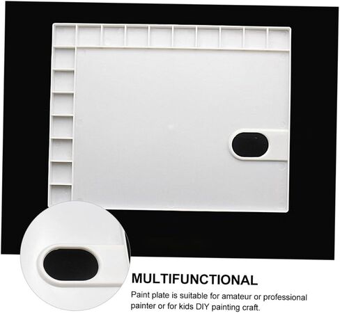 3Pcs Plastic Watercolor Pigment Trays 17 Grids for Mixing Paints for Artists and Hobbyists for Watercolors and Gouache in Saudi Arabia