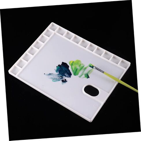 3Pcs Plastic Watercolor Pigment Trays 17 Grids for Mixing Paints for Artists and Hobbyists for Watercolors and Gouache in Saudi Arabia