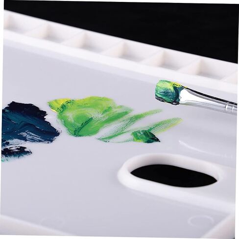 3Pcs Plastic Watercolor Pigment Trays 17 Grids for Mixing Paints for Artists and Hobbyists for Watercolors and Gouache in Saudi Arabia