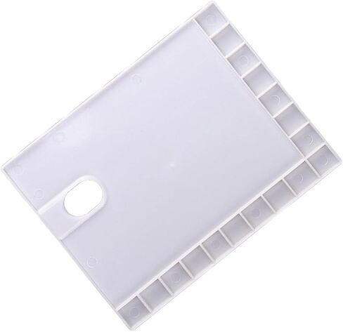 3pcs خلط البلاستيك صواني ألوان مائية خفيفة الوزن لخلط المشاريع الفنية والحرف للفنانين والهواة in Kuwait