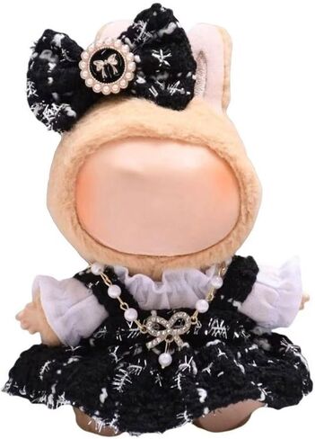 Doll Clothes 4-Piece Sets Compatible with Labubu Clothes Dolls Accessories Adorable Dress Up Suitable for 17CM (6.7INCHES) Dolls (No Doll) in Saudi Arabia