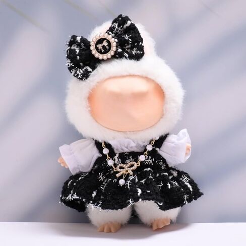 Doll Clothes 4-Piece Sets Compatible with Labubu Clothes Dolls Accessories Adorable Dress Up Suitable for 17CM (6.7INCHES) Dolls (No Doll) in Saudi Arabia