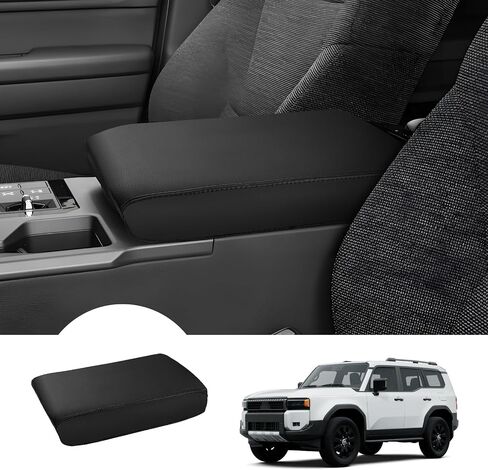 Autorder Center Console Cover for Toyota Sienna 2021 2022 2023 2024 Accessories Memory Foam Armrest Cushion with Anti-Scratch Leather Protector Covers Black in Kuwait