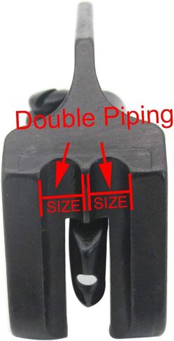 CKPSMS brand-1SET Double Piping Foot #S95 Compatible with/Replacement for JUKI Brand LU-1508,LU-1510,LU-1560,DNU-1541,LU-563 CONSEW Brand 206RB,225,226R Singer Brand 111G,111W,211G (1/4") in Saudi Arabia