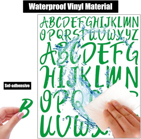 Bemeol 1872 Pieces Letter Stickers 36 Sheet Self Adhesive Stick on Letters Capital Alphabet Sticker Letter for Bulletin Board Classroom Craft Home Decor(1 Inch,2 Inch) in Saudi Arabia
