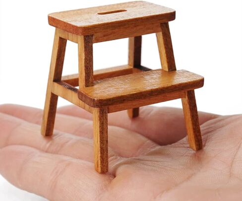 Odoria 1/12 Miniature Step Stool Dollhouse Accessories, White in Saudi Arabia
