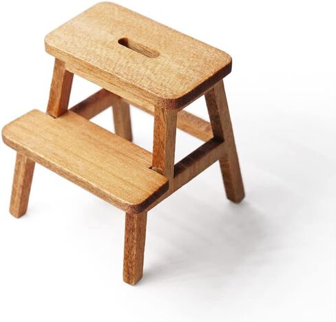 Odoria 1/12 Miniature Step Stool Dollhouse Accessories, White in Saudi Arabia