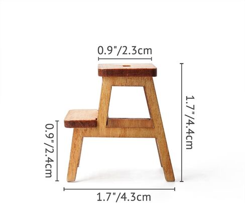 Odoria 1/12 Miniature Step Stool Dollhouse Accessories, White in Saudi Arabia