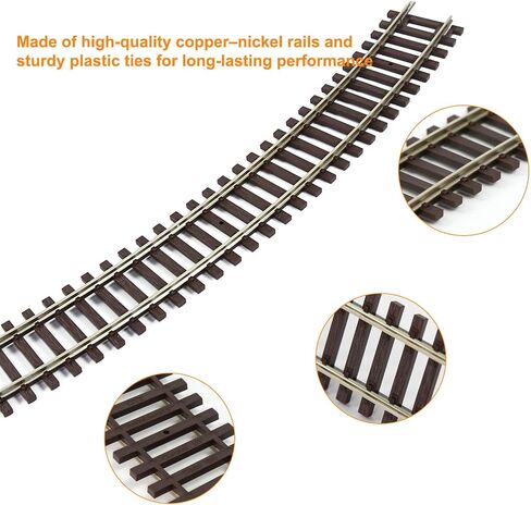 HO Scale Code 100 Track Track Copper-Nickel Rail مع Joiner (المسارات المستقيمة-6pcs) in Saudi Arabia