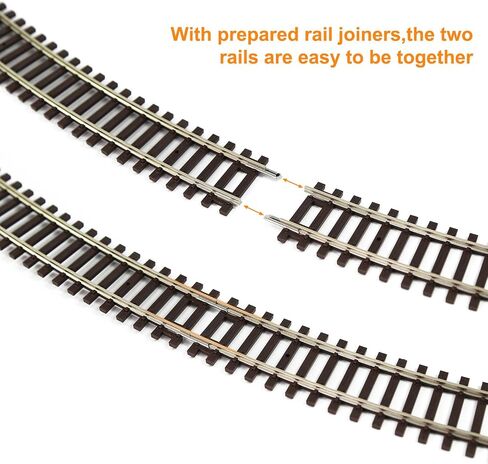 HO Scale Code 100 Track Track Copper-Nickel Rail مع Joiner (المسارات المستقيمة-6pcs) in Saudi Arabia