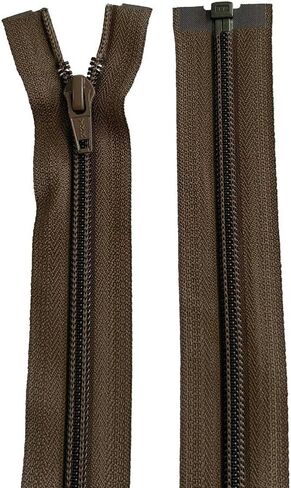 2pcs ykk #5 24 "بوصة من نايلون لفائف متوسطة الوزن سترة رياضية سستة فصل اختر لونك المصنوع في الولايات المتحدة (MOCCA Brown #569W) in Saudi Arabia