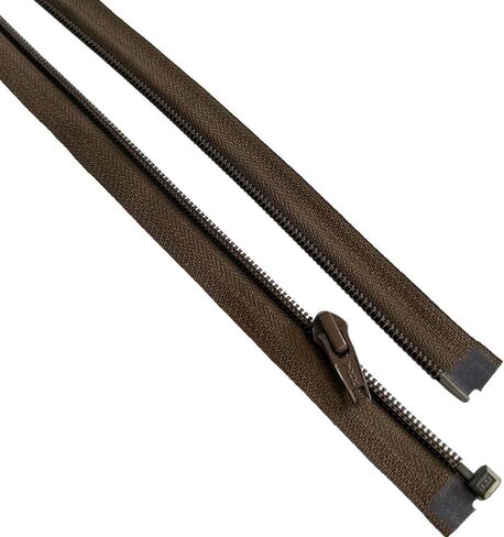 2pcs ykk #5 24 "بوصة من نايلون لفائف متوسطة الوزن سترة رياضية سستة فصل اختر لونك المصنوع في الولايات المتحدة (MOCCA Brown #569W) in Saudi Arabia