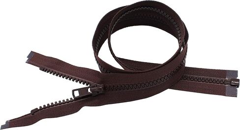 17" Vislon Zipper ~ YKK #5 Molded Plastic ~ Separating - 917 Dark Chocolate Brown (1 Zippers/Pack) in Saudi Arabia