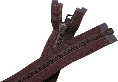 17" Vislon Zipper ~ YKK #5 Molded Plastic ~ Separating - 917 Dark Chocolate Brown (1 Zippers/Pack) in Saudi Arabia