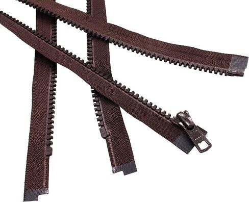 17" Vislon Zipper ~ YKK #5 Molded Plastic ~ Separating - 917 Dark Chocolate Brown (1 Zippers/Pack) in Saudi Arabia