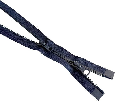 2pcs ykk #5 مفصول في اتجاهين بلاستيكيين مقولبان ، سستة سترة مفتوحة - لون الشريط: منتصف الليل البحرية #058W - اختر طولك - مصنوع في الولايات المتحدة (منتصف الليل البحرية #058W ، 32 "بوصة) in Kuwait