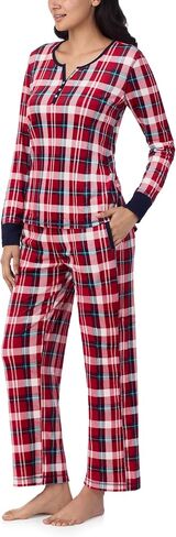 Nautica Womens 2 Piece Fleece Pajama Sleepwear Set (X-Small, Mixed Grey) in Saudi Arabia
