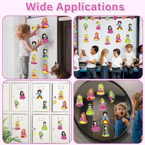 30Pcs Color Your Own Princess Suncatcher Craft Kit Princess Painting Window Art Clings DIY Coloring Glass & Mirror Craft Kit Back to School Classroom Party Activity decor Coloring Games Gifts for Kids in Saudi Arabia