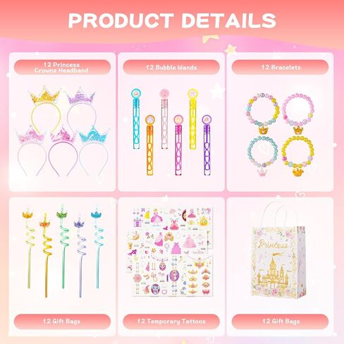 Vanblue 72pcs Princess Party Form in Saudi Arabia