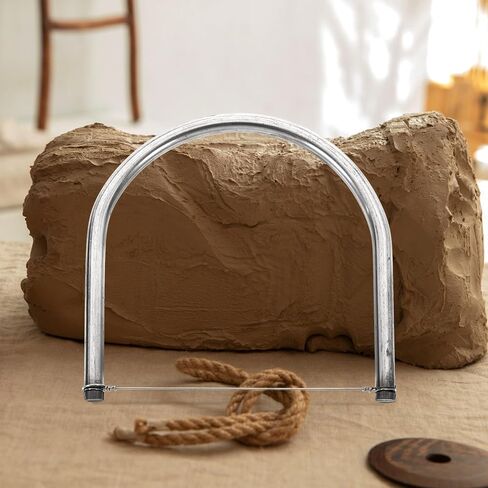 SEWACC Pottery Wire Tool Clay Wire Cutter Stainless Steel Clay Cutter Hand Pottery Cut Off Tool for Artists Cutting Mud Handcraft in Saudi Arabia