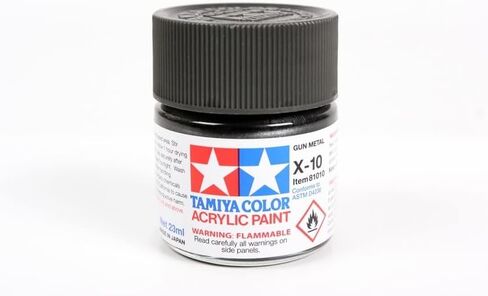 Tamiya TAM81010 Acrylic X-10 Gloss Gunmetal 23ml in Saudi Arabia