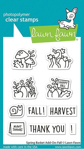Lawn Fawn LF3851 Spring Basket Add-On: Fall 3X4 Clear Stamp Set in Saudi Arabia