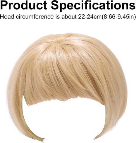 Tiny Doll Wig, High-Temperature Fiber Hairpiece Cute Kawaii Doll Wig Hair Accessory for DIY 6.7in Collectible Figures Display Party Decoration (Rose Gold) in Saudi Arabia