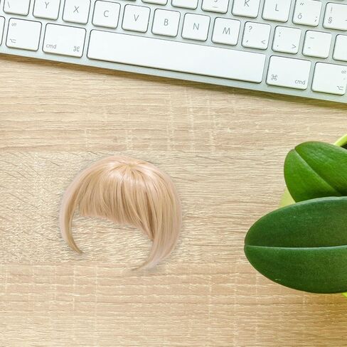 Tiny Doll Wig, High-Temperature Fiber Hairpiece Cute Kawaii Doll Wig Hair Accessory for DIY 6.7in Collectible Figures Display Party Decoration (Rose Gold) in Saudi Arabia