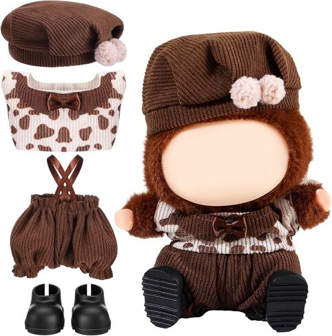 Frienda 17cm Doll Doll Clothes Doll Admits مقابل 6.7 "دمى ، 5 قطع مجموعة أنيقة سانتا كلوز ملابس الرباعي رائعتين ملحقات ، فقط الملابس ، الملابس in Saudi Arabia
