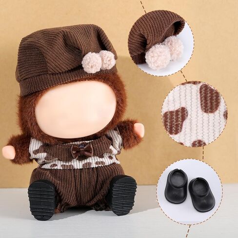 Frienda 17cm Doll Doll Clothes Doll Admits مقابل 6.7 "دمى ، 5 قطع مجموعة أنيقة سانتا كلوز ملابس الرباعي رائعتين ملحقات ، فقط الملابس ، الملابس in Saudi Arabia