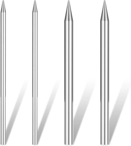 4 PCS Paracord Lacing Needle Tools 2 حجم الفولاذ المقاوم للصدأ 550 Paracord Fid Lacing Titching Weaving Edeles Paracords for Bracelet Baseball Glove Lacings Lacings Lacings 3 "Silver in Kuwait